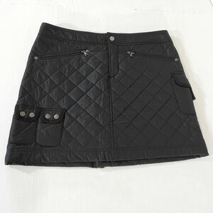Athleta Snow Stomper Quilted Puffer Mini Skirt